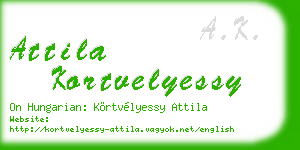 attila kortvelyessy business card
